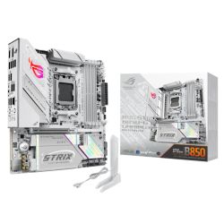 Asus ROG STRIX B850-G GAMING WIFI, AMD B850, AM5, Micro ATX, 4 DDR5, HDMI, DP, Wi-Fi 7, 2.5G LAN, RGB, 4x M.2, White Asus ROG STRIX B850-G GAMING WIFI, AMD B850, AM5, Micro ATX, 4 DDR5, HDMI, DP, Wi-Fi 7, 2.5G LAN, RGB, 4x M.2, White